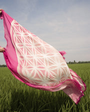 Shawl Fiore della Vita Fuxia